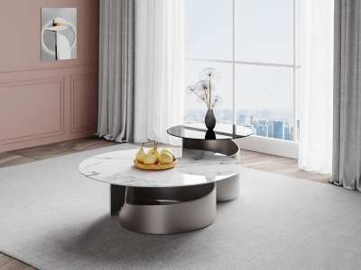 现代茶几3D模型下载